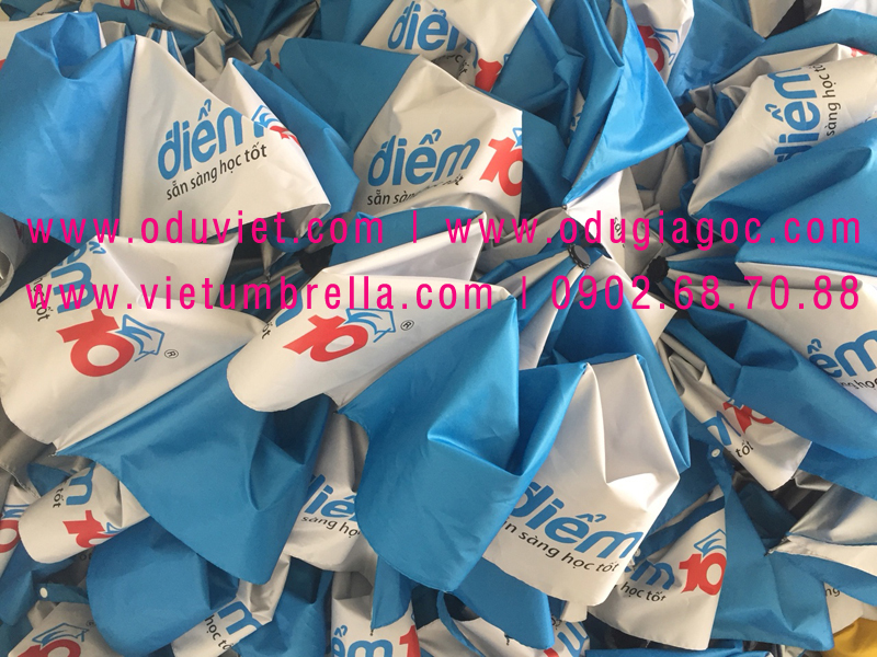 xưởng sản xuất ô dù cầm tay in logo quảng cáo